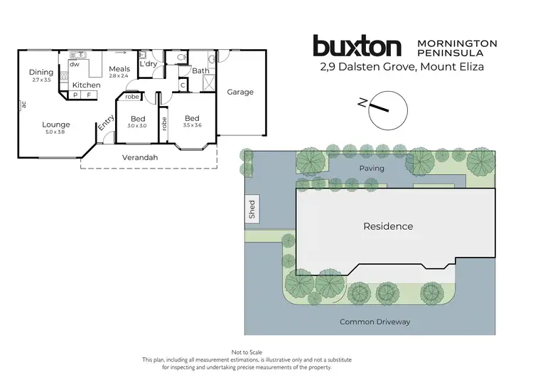 Floorplan of Homely unit listing, 2/9 Dalsten Grove, Mount Eliza VIC 3930