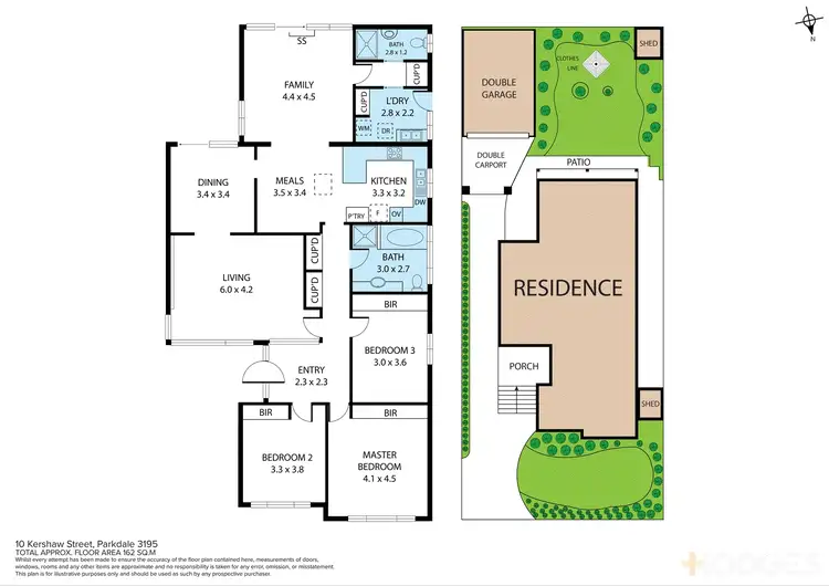 Floorplan of Homely house listing, 10 Kershaw Street, Parkdale VIC 3195
