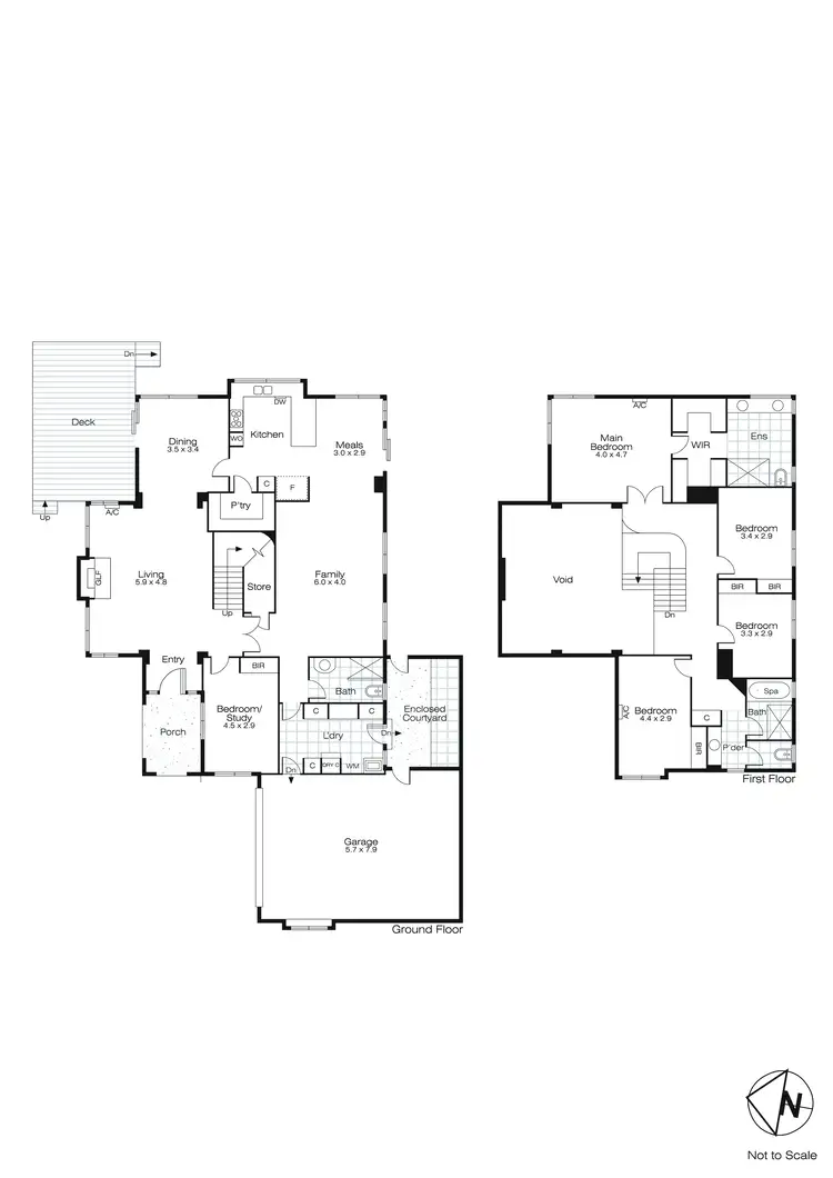 Floorplan of Homely house listing, 1 Parade Court, Lake Wendouree VIC 3350