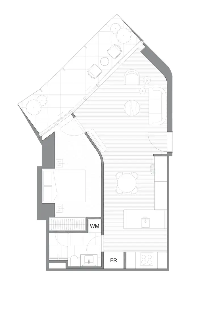 Floorplan of Homely apartment listing, 501/1 Almeida Crescent, South Yarra VIC 3141
