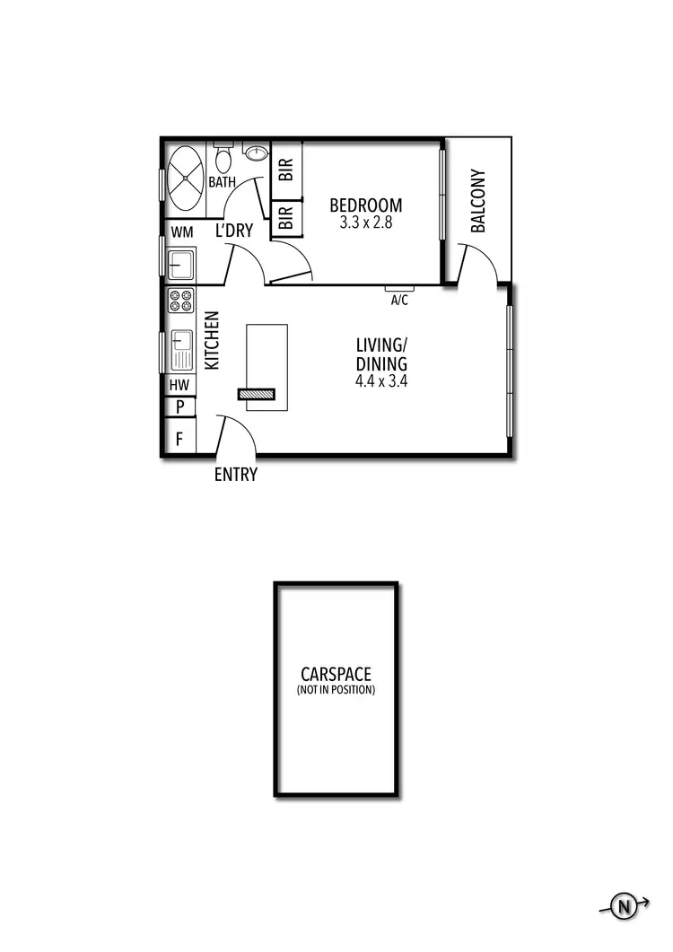 Floorplan of Homely apartment listing, 5/40 Moor Street, Fitzroy VIC 3065