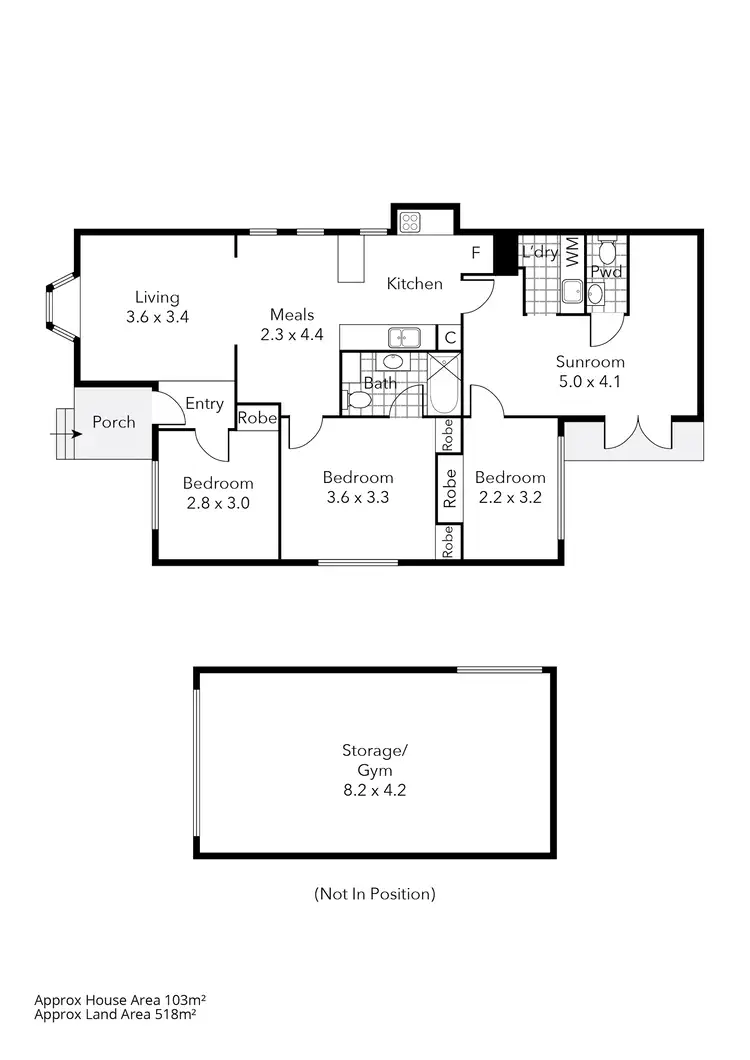Floorplan of Homely house listing, 309 Chisholm Street, Black Hill VIC 3350