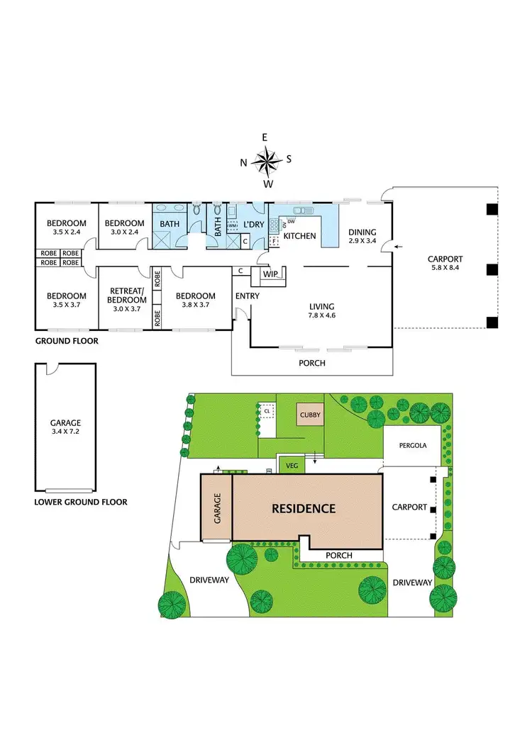 Floorplan of Homely house listing, 20 Beleura Grove, Lower Plenty VIC 3093