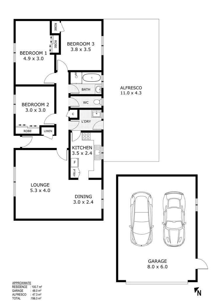 Floorplan of Homely house listing, 48 Raglan Street, Wallan VIC 3756