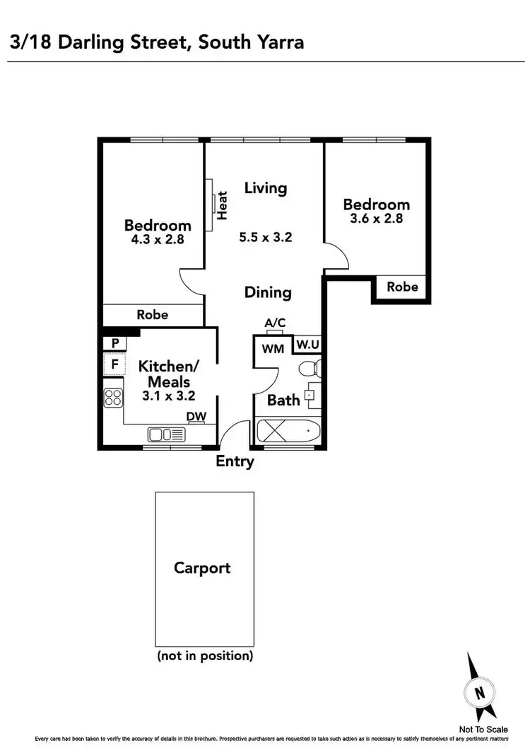 Floorplan of Homely apartment listing, 3/18 Darling Street, South Yarra VIC 3141