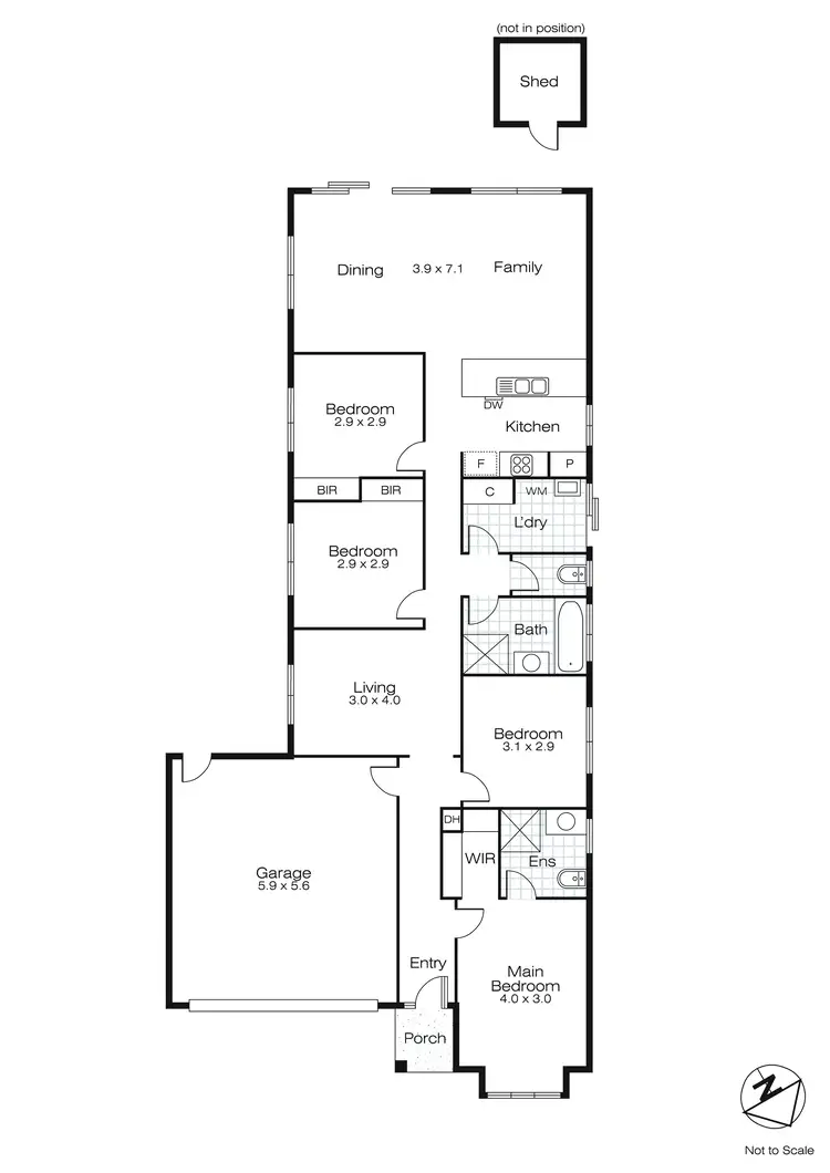 Floorplan of Homely house listing, 8 Stanbury Avenue, Canadian VIC 3350