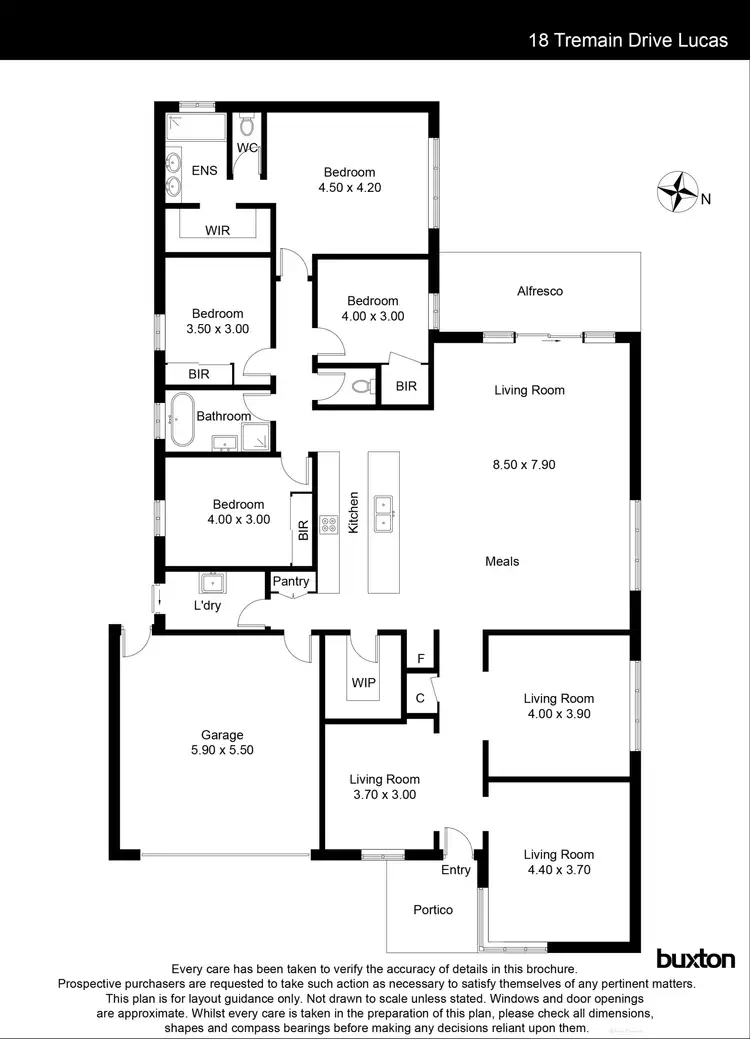 Floorplan of Homely house listing, 18 Tremain Drive, Lucas VIC 3350
