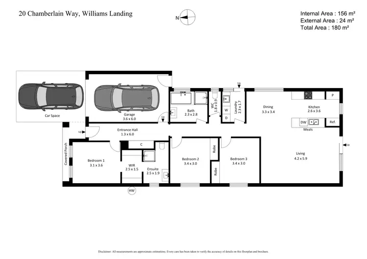 Floorplan of Homely house listing, 20 Chamberlain Way, Williams Landing VIC 3027
