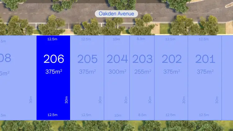 Floorplan of Homely land listing, LOT 206 Oakden Avenue, Oakden SA 5086
