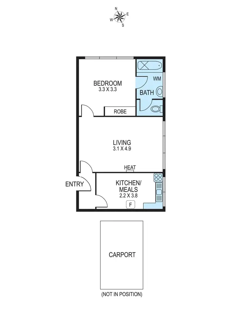 Floorplan of Homely apartment listing, 6/11 Adelaide Street, Murrumbeena VIC 3163
