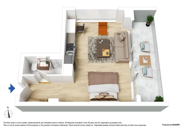 Floorplan of Homely apartment listing, 1703/452 St Kilda Road, Melbourne VIC 3004