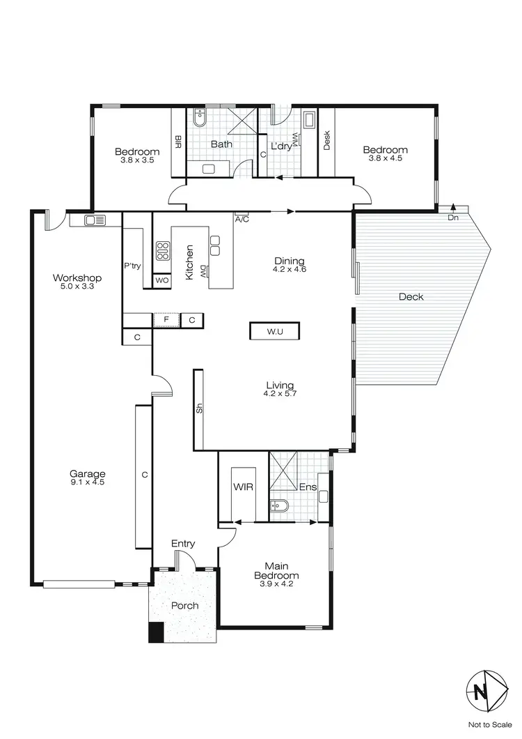 Floorplan of Homely house listing, 2 Silo Close, Lake Wendouree VIC 3350
