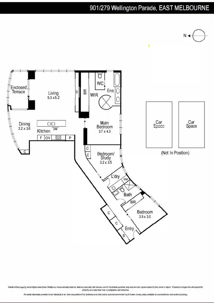 Floorplan of Homely apartment listing, 901/279 Wellington Parade, East Melbourne VIC 3002