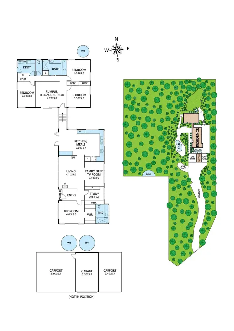 Floorplan of Homely house listing, 47B Blooms Road, North Warrandyte VIC 3113