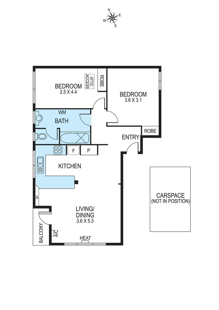 Floorplan of Homely apartment listing, 2/22 Walsh Street, Ormond VIC 3204