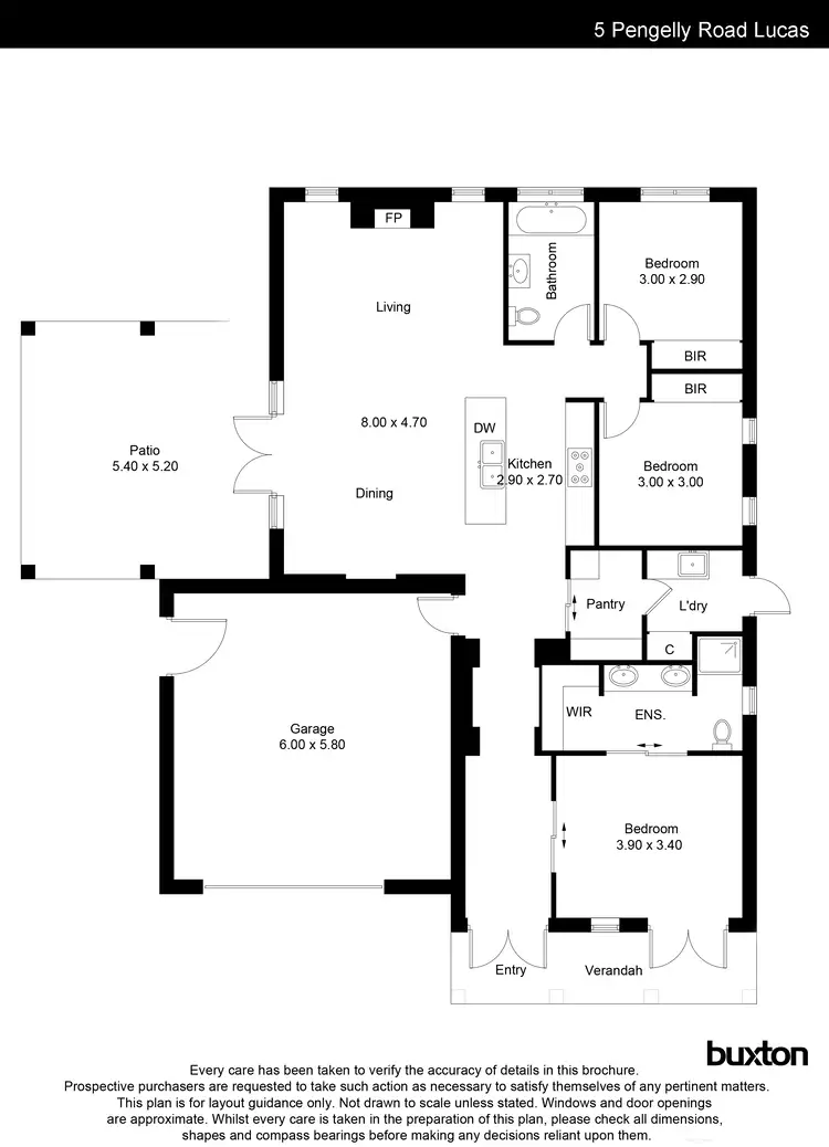 Floorplan of Homely house listing, 5 Pengelly Road, Lucas VIC 3350