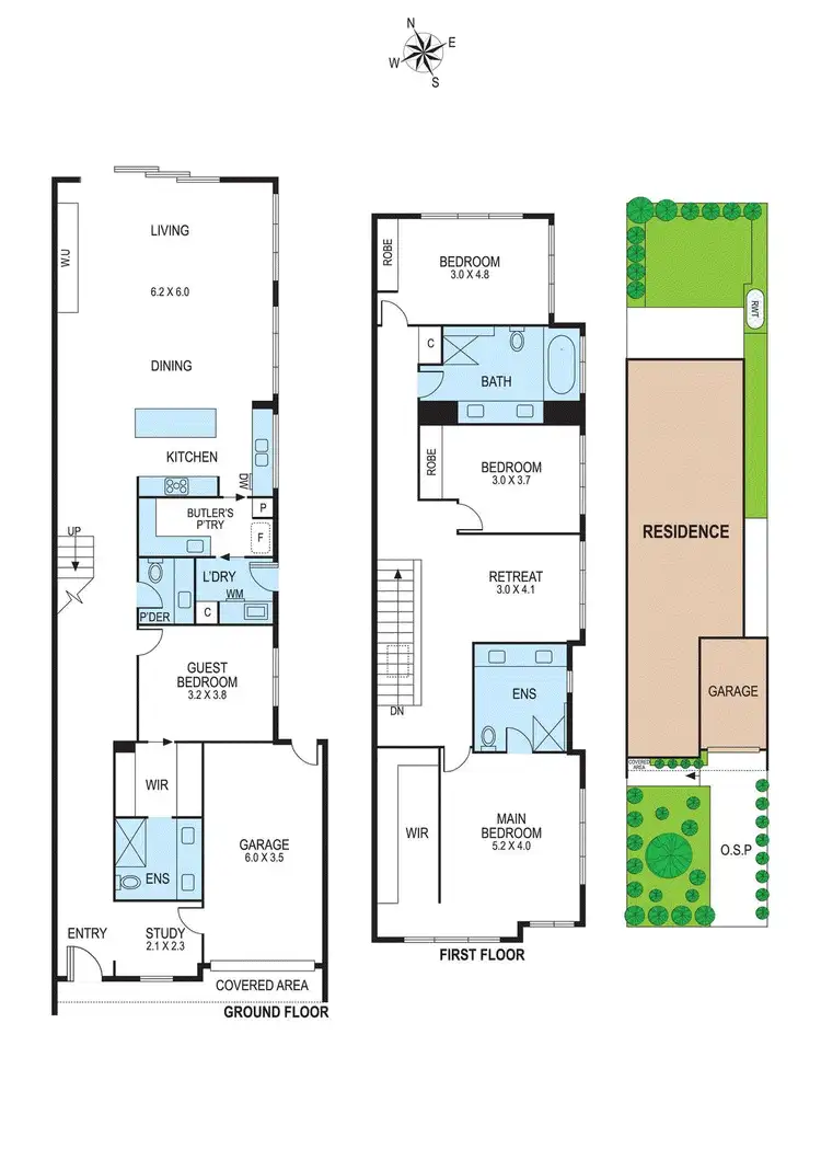 Floorplan of Homely townhouse listing, 13B Neville Street, Bentleigh East VIC 3165
