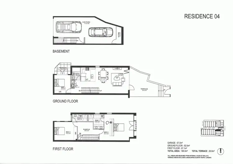Floorplan of Homely townhouse listing, 4/456 Barkers Road, Hawthorn East VIC 3123