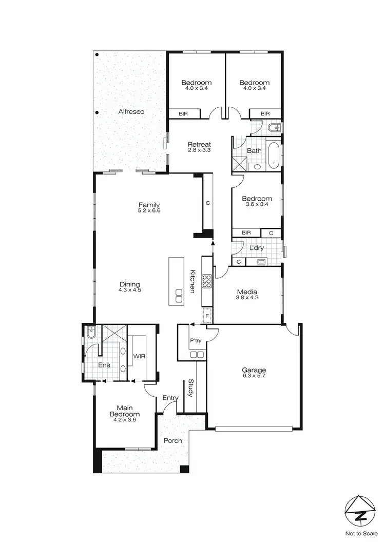 Floorplan of Homely house listing, 34 Moore Way, Lucas VIC 3350