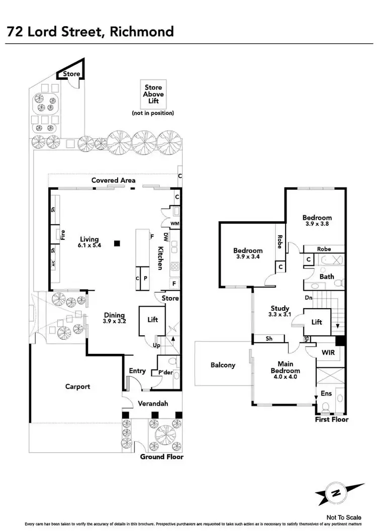 Floorplan of Homely house listing, 72 Lord Street, Richmond VIC 3121