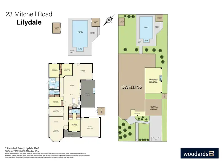 Floorplan of Homely house listing, 23 Mitchell Road, Lilydale VIC 3140