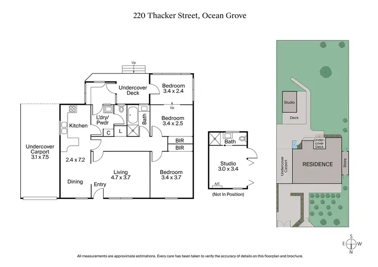 Floorplan of Homely house listing, 220 Thacker Street, Ocean Grove VIC 3226
