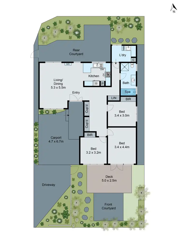 Floorplan of Homely unit listing, 1/17 Oakleigh Street, Oakleigh East VIC 3166