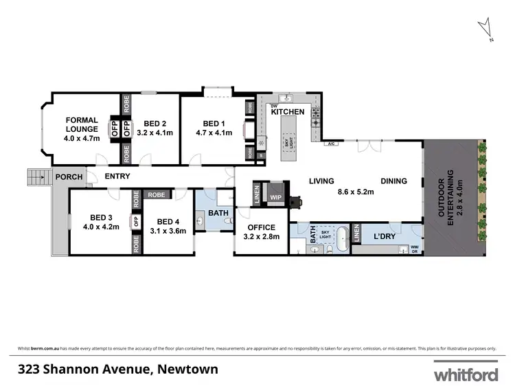 Floorplan of Homely house listing, 323 Shannon Avenue, Newtown VIC 3220