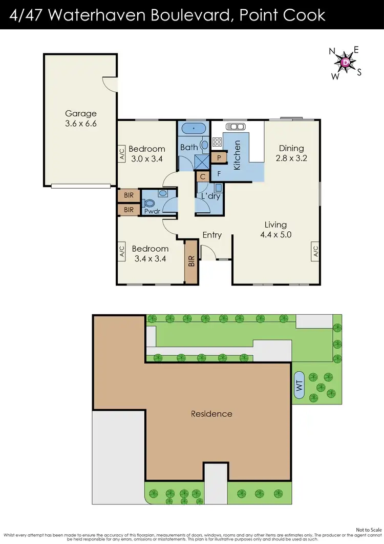 Floorplan of Homely unit listing, 4/47 Waterhaven Boulevard, Point Cook VIC 3030