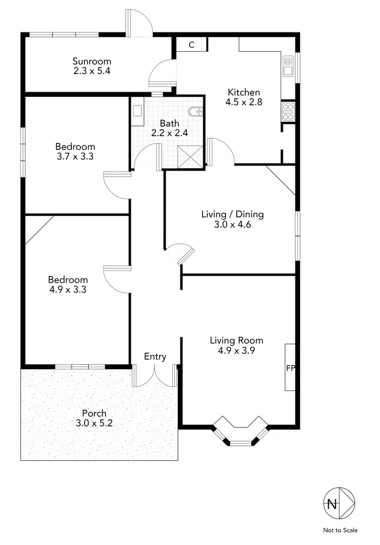 Floorplan of Homely house listing, 901A Eyre Street, Ballarat Central VIC 3350