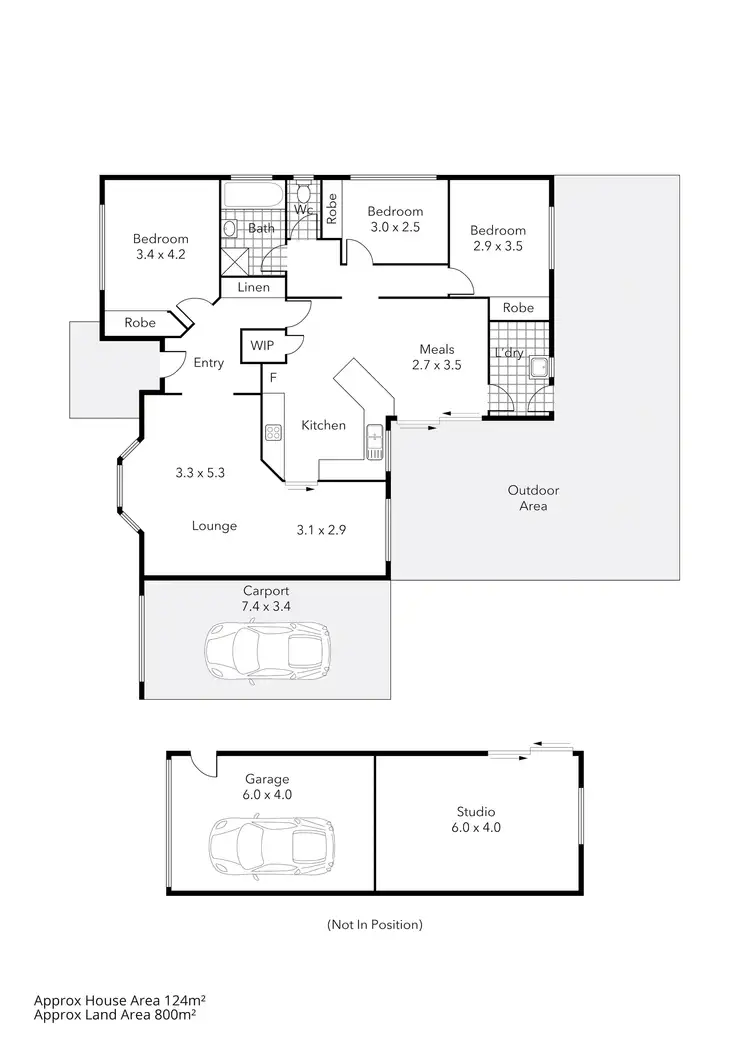 Floorplan of Homely house listing, 25 Bradby Avenue, Mount Clear VIC 3350