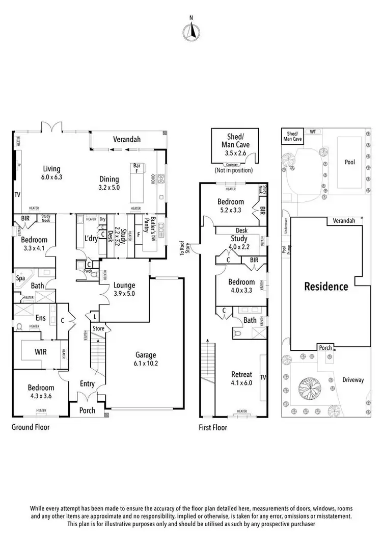Floorplan of Homely house listing, 14 Della Torre Crescent, Ivanhoe VIC 3079