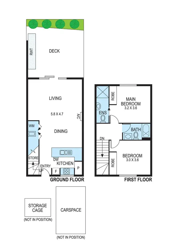 Floorplan of Homely townhouse listing, 5/22 Station Avenue, Mckinnon VIC 3204