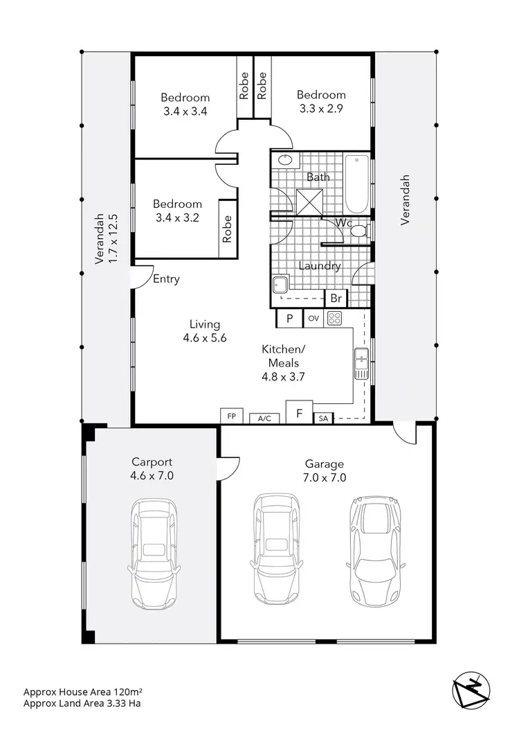 Floorplan of Homely house listing, 4979 Colac Ballarat Road, Napoleons VIC 3352