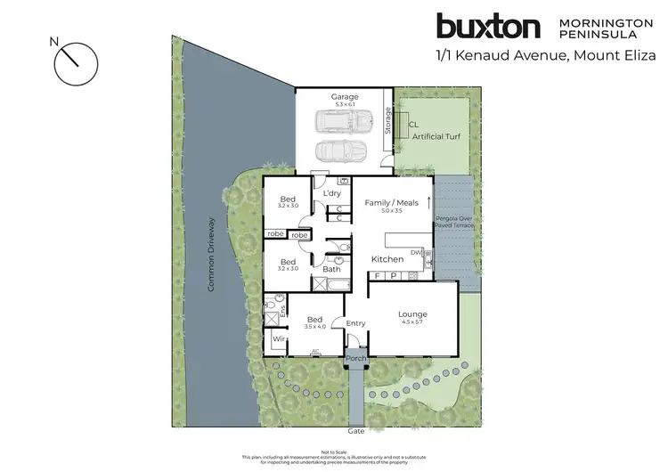 Floorplan of Homely unit listing, 1/1 Kenaud Avenue, Mount Eliza VIC 3930