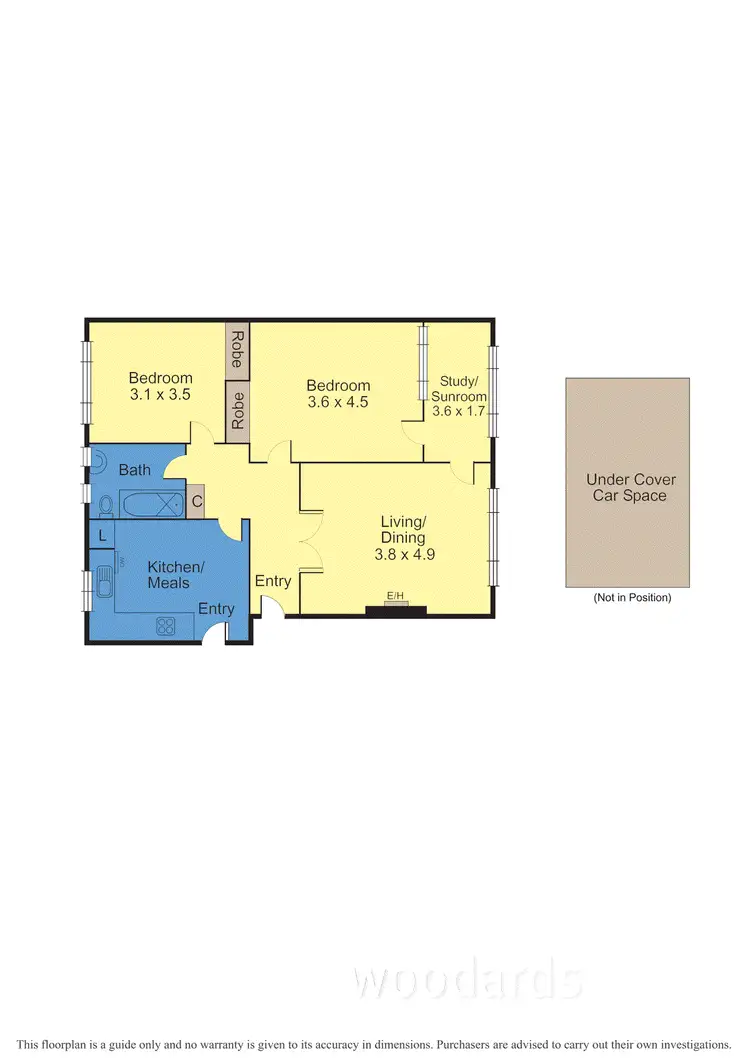 Floorplan of Homely apartment listing, 2/59 Queens Road, Melbourne VIC 3004
