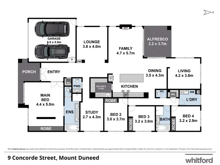 Floorplan of Homely house listing, 9 Concorde Street, Mount Duneed VIC 3217