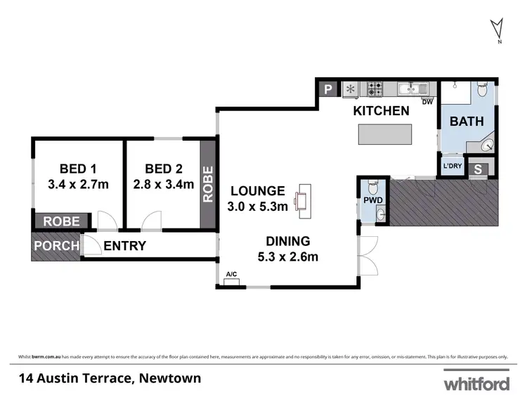 Floorplan of Homely house listing, 14 Austin Terrace, Newtown VIC 3220