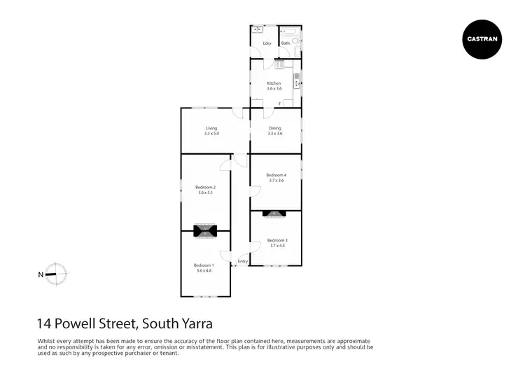 Floorplan of Homely house listing, 14 Powell Street, South Yarra VIC 3141