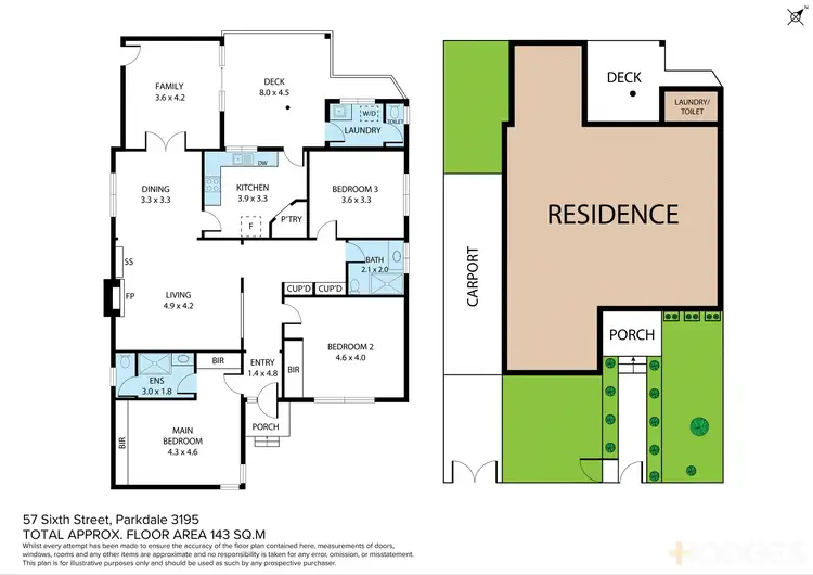 Floorplan of Homely house listing, 57 Sixth Street, Parkdale VIC 3195