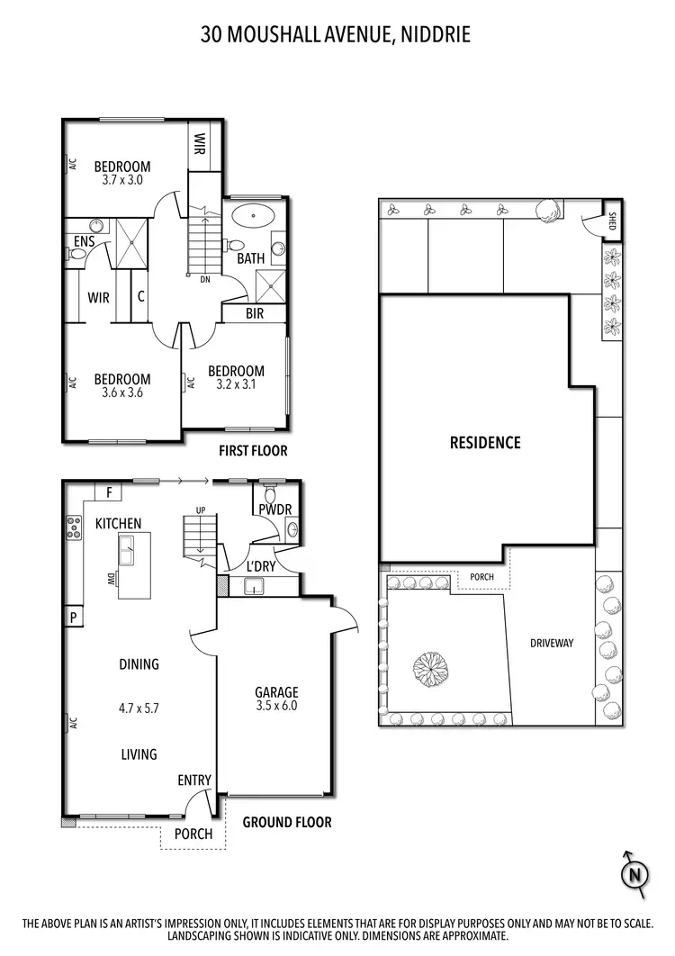 Floorplan of Homely house listing, 30 Moushall  Avenue, Niddrie VIC 3042