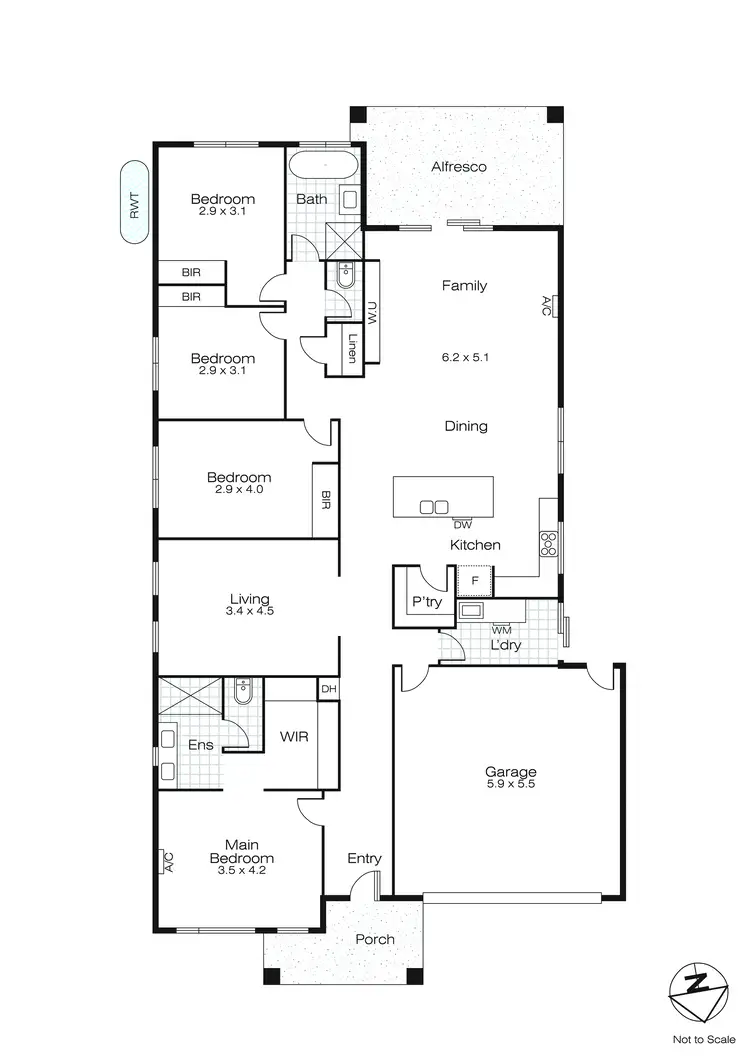 Floorplan of Homely house listing, 35 Grainger Parade, Lucas VIC 3350