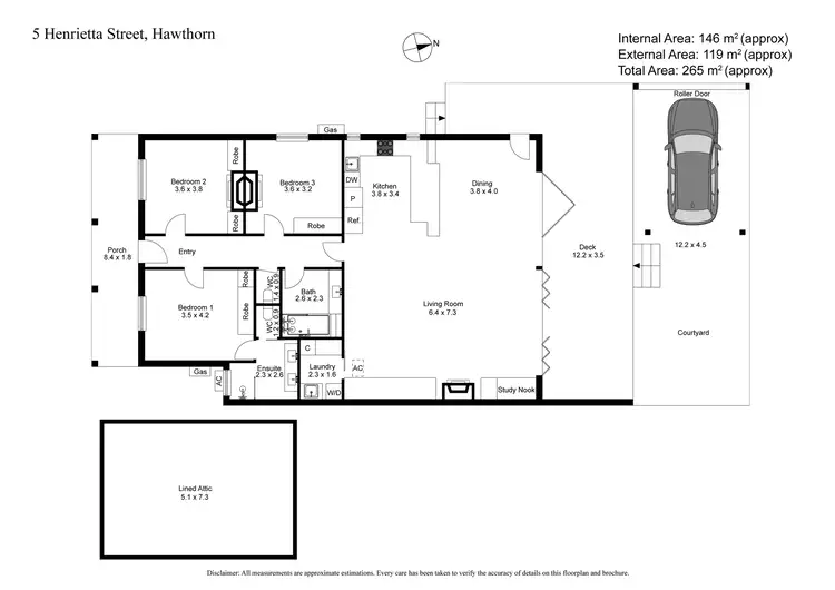 Floorplan of Homely house listing, 5 Henrietta Street, Hawthorn VIC 3122