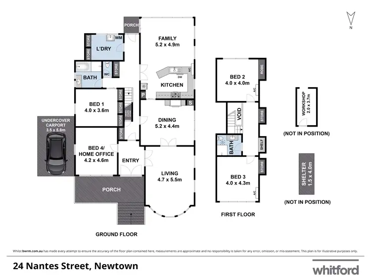 Floorplan of Homely house listing, 24 Nantes Street, Newtown VIC 3220