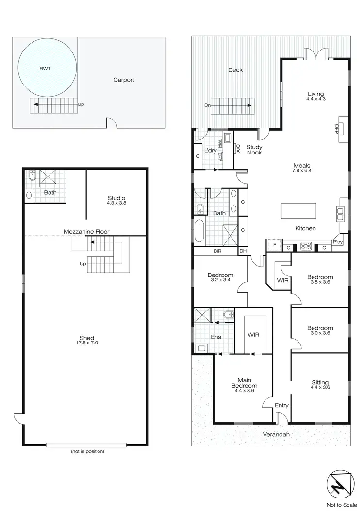 Floorplan of Homely house listing, 806 Barkly Street, Mount Pleasant VIC 3350