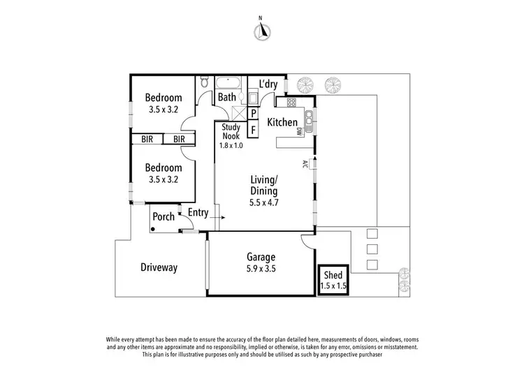 Floorplan of Homely unit listing, 4/130 Waiora Road, Rosanna VIC 3084