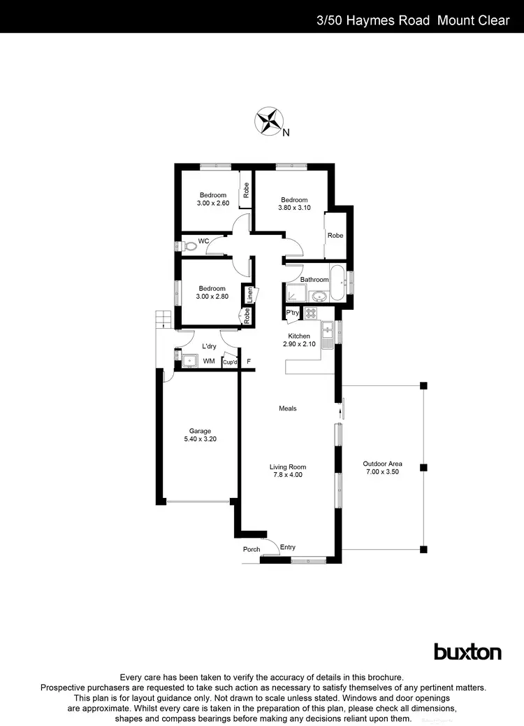Floorplan of Homely house listing, 3/50 Haymes Road, Mount Clear VIC 3350