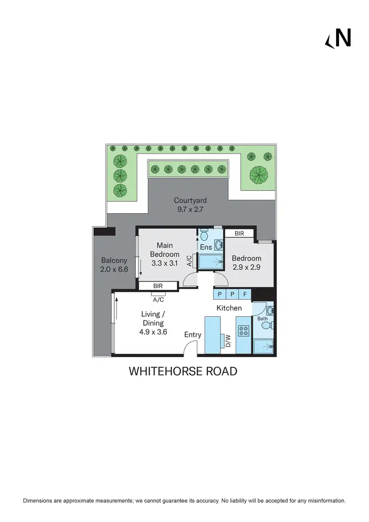 Floorplan of Homely apartment listing, G12/692 Whitehorse Road, Mont Albert VIC 3127
