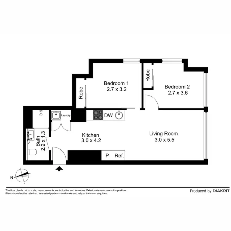 Floorplan of Homely apartment listing, 3206/70 Southbank Boulevard, Southbank VIC 3006