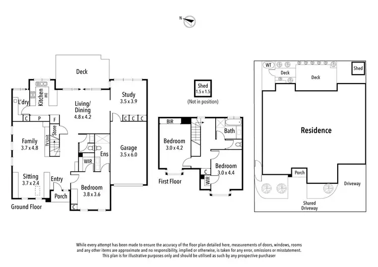Floorplan of Homely townhouse listing, 2/60 Livingstone Street, Ivanhoe VIC 3079